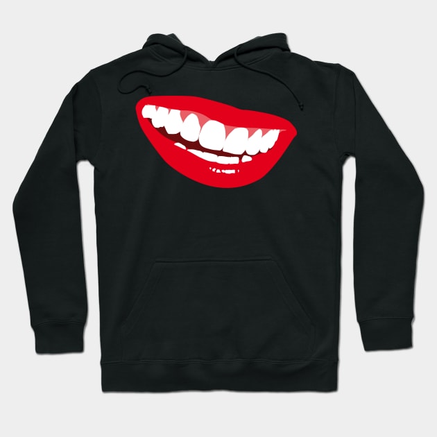 Mouth Teeth mask design Hoodie by AltrusianGrace